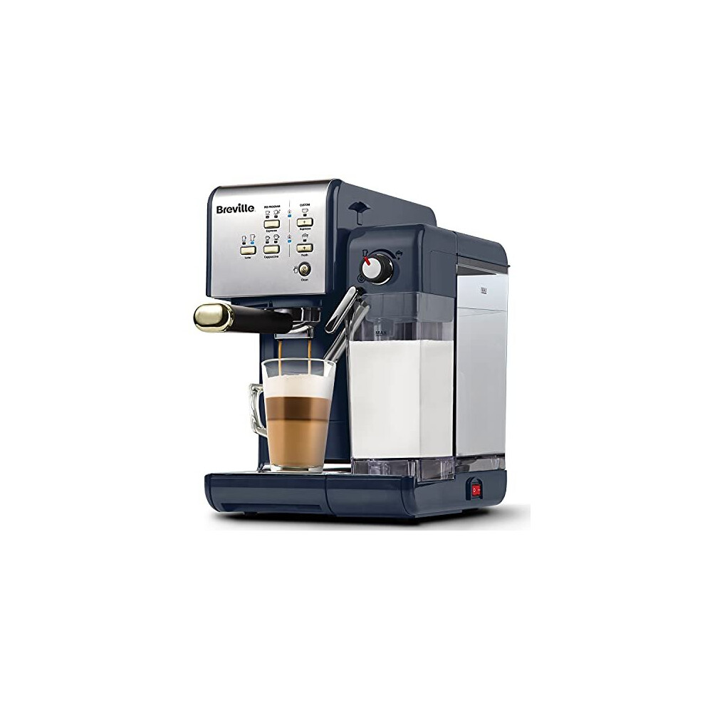 Breville One-Touch CoffeeHouse Coffee Machine | Espresso, Cappuccino and Latte Maker | 19 Bar Italian Pump | Navy [VCF145]