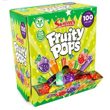 Fruity Pops Dispenser Box (100 Lollipops per Box)