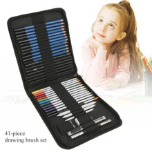 41pcs Pro Drawing Kit Sketching Pencils Set Art Supplies