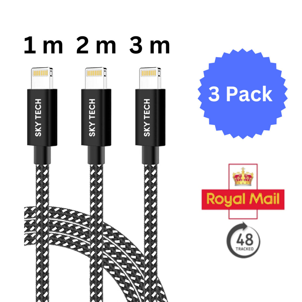 Apple Lightning to USB Cable (1m, 2m, 3m)