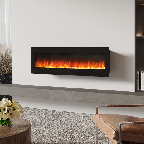 Living And Home 40 Inch Electric Fireplace 12 Flame Colors with Remote Control 1