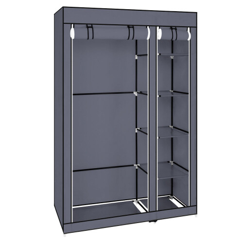 67" Portable Clothes Closet Wardrobe with Non-woven Fabric 2