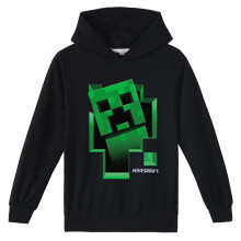 (7-8 Years) Kids Girls Boys Hoodies Sweatshirts Game Minecraft Pullover Casual Hooded Jumper Tops