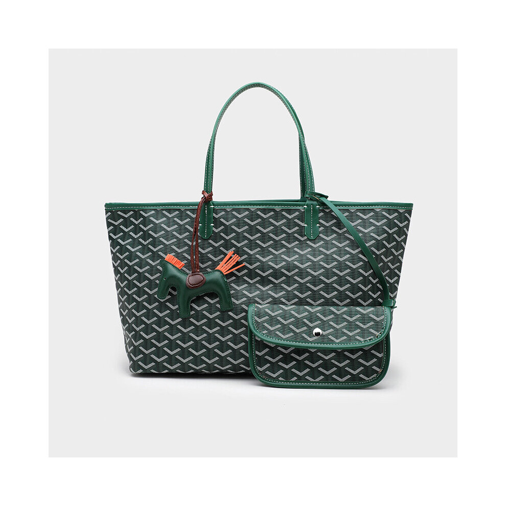 (green) UK Goyard Dog Tooth Bag Large Capacity Tote Mother Bag Handbag Gifts Women NEW