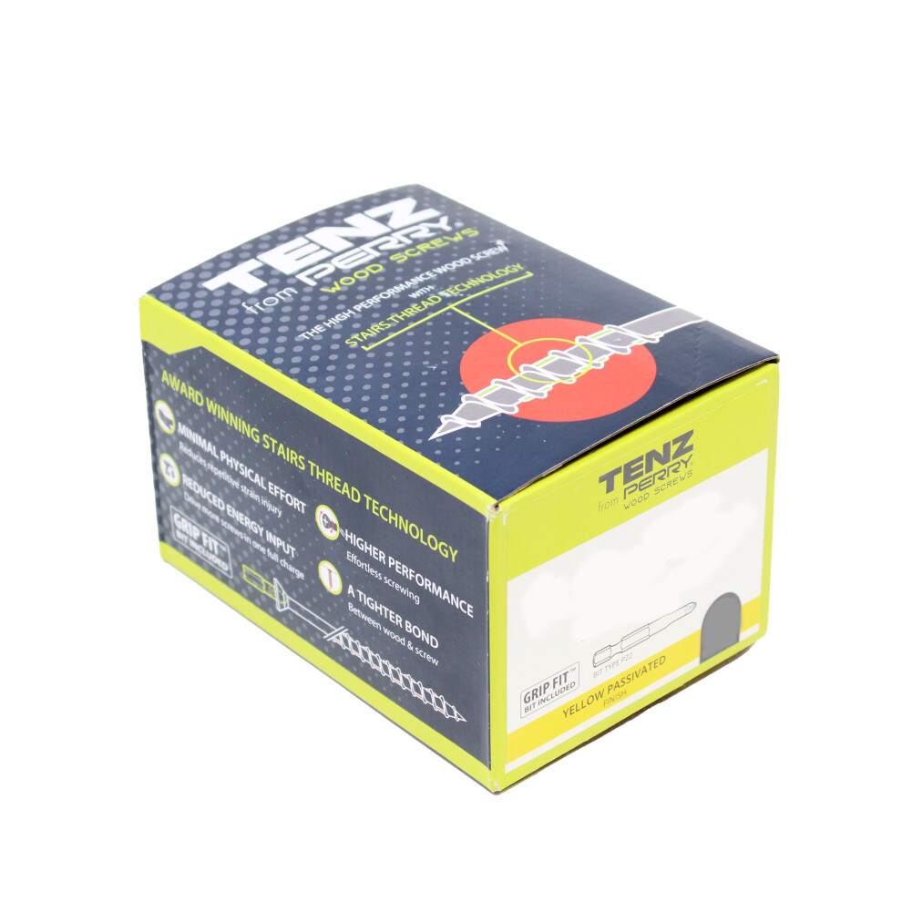 Wood Screws Grip Fit Pozi Drive Yellow Passivated 4.0 X 60Mm Qty 200 5023353240263