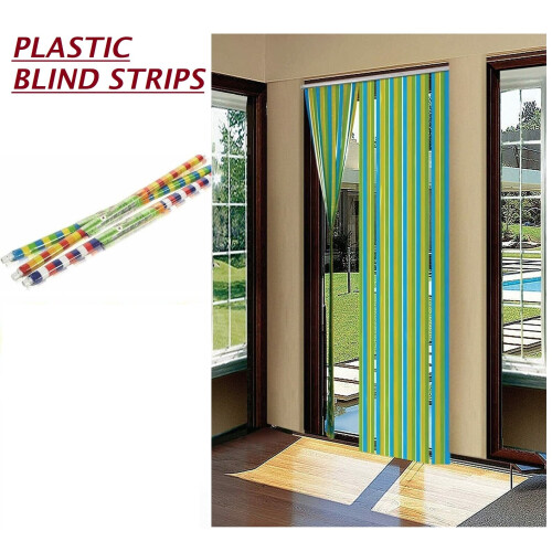 90X200CM DOOR CURTAIN BLINDS STRIPS PLASTIC FLY INSECT WASP