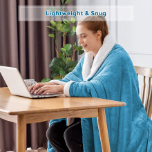 (King Sherpa Blankets, Teal -Sherpa Blanket) Sherpa Fleece Blankets Reversible Plush Throw Soft Warm Luxurious Double Layer Sofa Bed Blanket