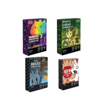 (4pcs) 4pcs Unstable Unicorns Board Games English Family Party Expansion Basic