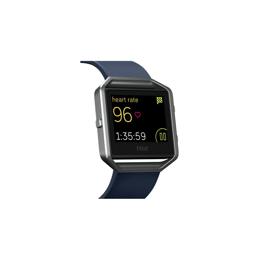 Smartwatch Fitbit Blaze S dial silver 40mm strap rubber sports GPS watch