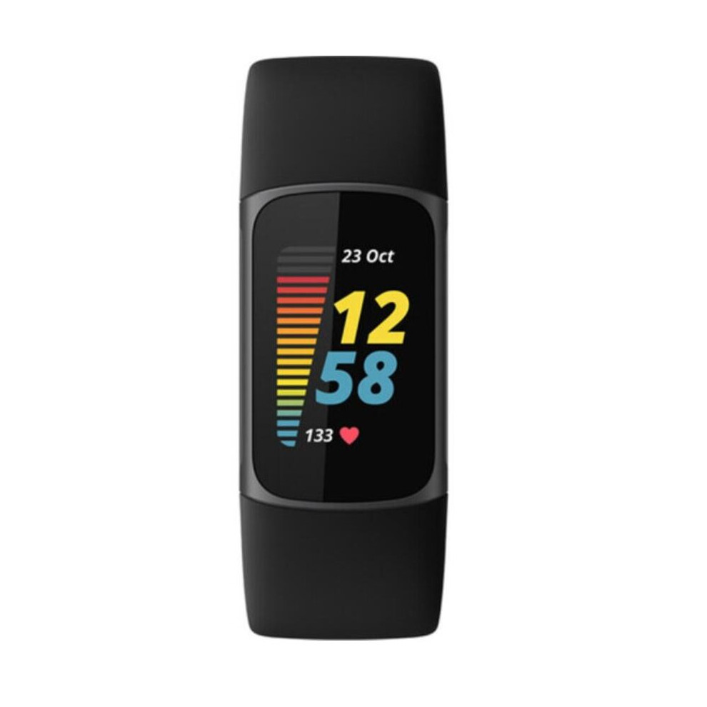 Smartwatch Fitbit Charge 5 dial black 40mm strap silicone sports GPS watch