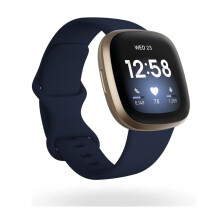 Smartwatch Fitbit Versa 3 dial gold 40mm strap silicone sports GPS watch