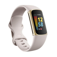 Smartwatch Fitbit Charge 5 dial gold 40mm strap silicone sports GPS watch
