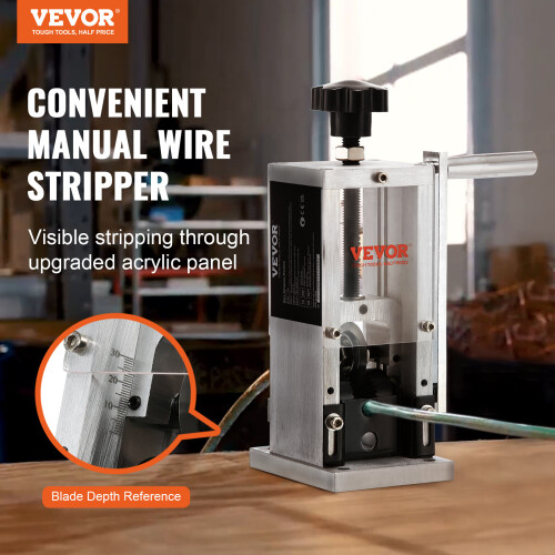 VEVOR VEVOR Manual Wire Stripping Machine Portable Cable Stripper 0.06''-0.98'' Visual 1