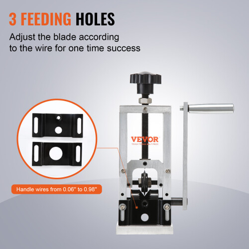VEVOR VEVOR Manual Wire Stripping Machine Portable Cable Stripper 0.06''-0.98'' Visual 2