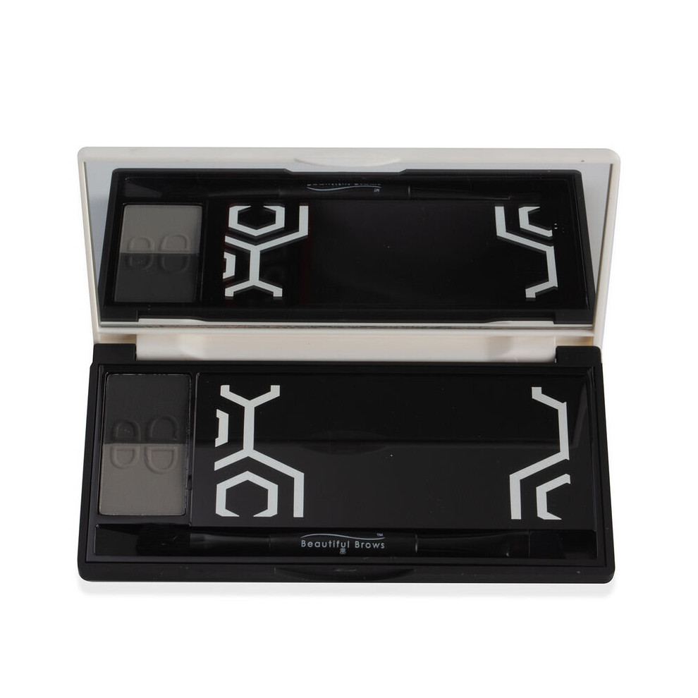 Beautiful Brows Black Beautiful Brows: Nano Eyebrow Powder Kit With Applicator Brush - Slate And