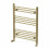 DuraTherm Heated Towel Rail Brushed Brass 750 x 600mm Flat 4