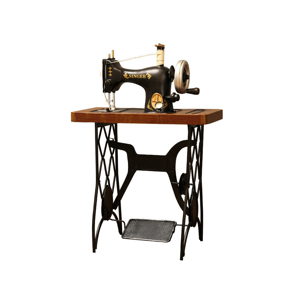 Vintage Iron Sewing Machine Model Clothing Shop Window Crafts