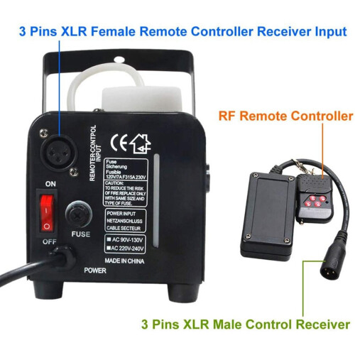 3 Pins XLR Wireless Remote Control Receiver for Smoke Fog Machine 1