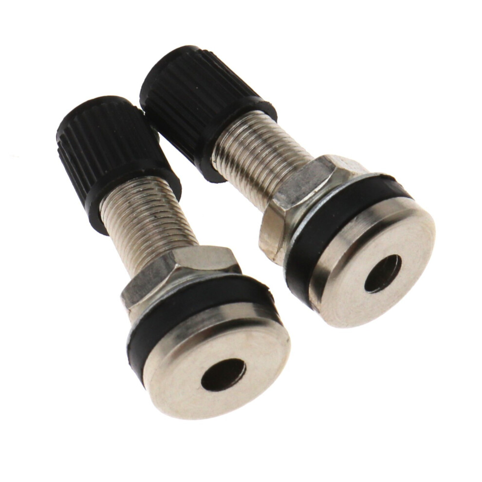 2Pcs Car Motocycle Tyre Tire Valve Tubeless Metal Valve Stems With Dust Caps 9167945074105