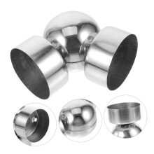 Pieces Cable Railing Connectors Bridge Cable Railing Connector For Tube Connector Stainless Steel Stair Railing Connector Pipeline Elbow Fitting Suppo