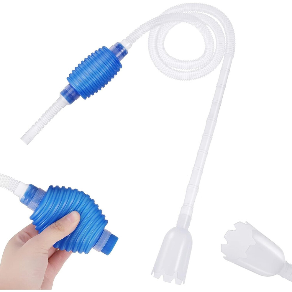 Aquarium Gravel Cleaner, Hand Fish Tank Gravel Cleaner Fish Tank Vacuum Syphon Pump Siphon Pump Cleaning Kit