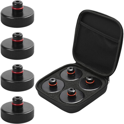 4 Packs for Tesla Model 3/S/X/Y, Jack Point Pad Sturdy Adapter with Storage Case Accessories