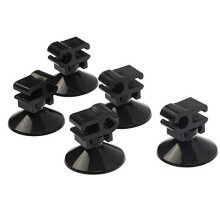 20 Pcs Aquarium Suction Cups Airline Tube Clips Holders Suckers Clips Fish Tank Tube Holders Clamps, Connectors - Black