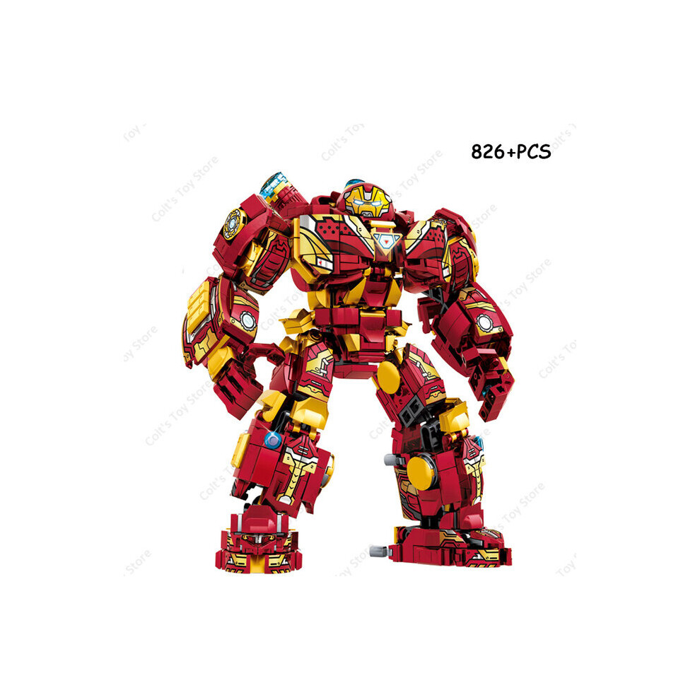 (No Box 826 Pcs) Building Blocks Compatible Hulkbuster | Iron Man Building Blocks