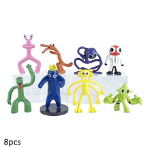 8Pcs Roblox Rainbow Friends Action Figur Spielzeug Modell Dekoration Handmade Doll Kinder Geschenke