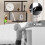 Costway S-Shaped 5-tier Bookcase with Double Doors Cabinet & Open Display Rack 9