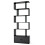 Costway S-Shaped 5-tier Bookcase with Double Doors Cabinet & Open Display Rack 1