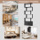 Costway S-Shaped 5-tier Bookcase with Double Doors Cabinet & Open Display Rack 4