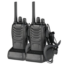 2 x Walkie Talkies Long Range Two Way Radio PMR 16CH w/ Headsets UK