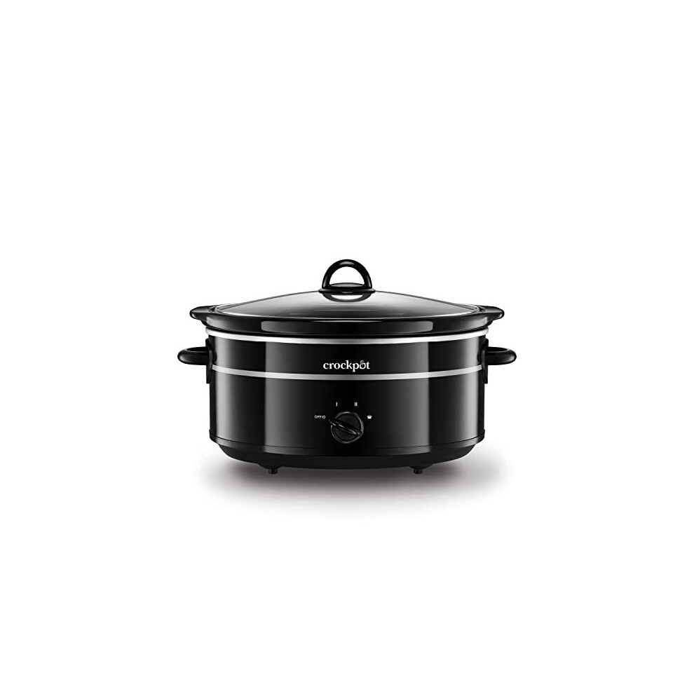 Crock-Pot SCV655B Slow Cooker, Aluminium, 300 W, 6.5 liters, Black