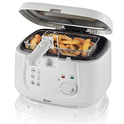 Swan SD6080N 2.5 Litre Deep Fat Fryer with Viewing Window, Easy Clean