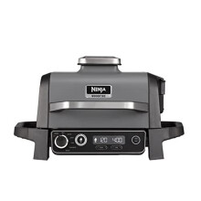 Ninja Woodfire Electric BBQ Grill & Smoker, 7-in-1 Outdoor Barbecue Grill & Air Fryer, Roast, Bake, Dehydrate, Uses Woodfire Pellets