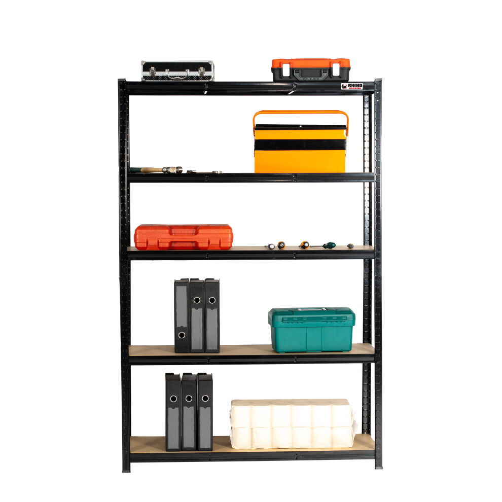 180X120x40cm | Black | Boltless Garage Shelving Unit | 1000Kg