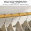 Living And Home Bamboo Bedroom Garment Clothes Rack Coat Hanger 8