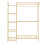Living And Home Bamboo Bedroom Garment Clothes Rack Coat Hanger 4