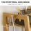 Living And Home Bamboo Bedroom Garment Clothes Rack Coat Hanger 7