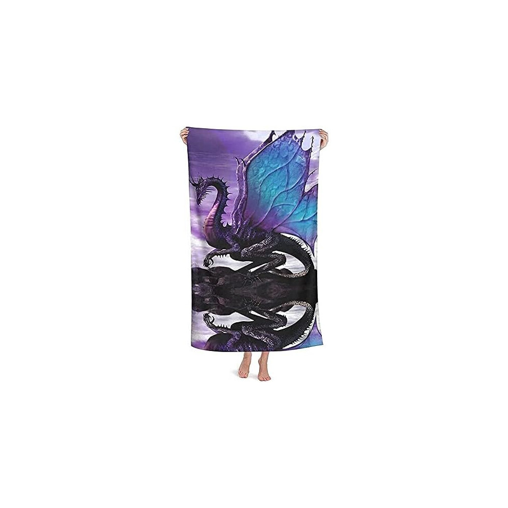 Microfiber Beach Towel for adult Purple Dragon Purple Outdoors Pool Beach Towels Super Absorbent Quick Dry Pool Towel Cotton Soft Towel 32x52 inch-image-OPC-PCBV66F-NEW