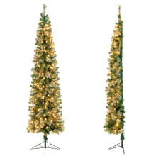7FT Half Christmas Tree w/403 Branch Pine Needles & 150 Lights Home