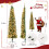 Costway 7FT Half Christmas Tree w/403 Branch Pine Needles & 150 Lights Home 2