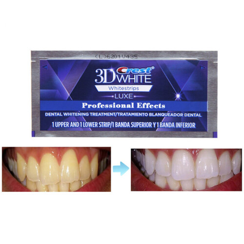 (10 Pouches) Crest 3D White Whitestrips Professional Whitening Effect