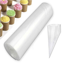 50 Pcs Thickened 12" Inch Disposable Pastry Icing Piping Bags on a Roll for Cake Decoration and Cupcakes Dessert Cookies Baking