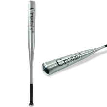 (32" Silver) 32/34" Heavy Duty Metal Baseball Bat Rounder Softball Pole Stick Stainless Steel