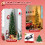 Costway 7FT Half Christmas Tree w/403 Branch Pine Needles & 150 Lights Home 7