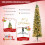Costway 7FT Half Christmas Tree w/403 Branch Pine Needles & 150 Lights Home 5