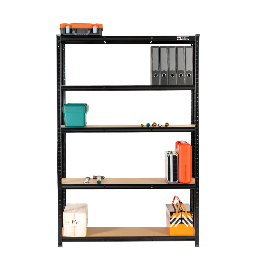 180x120x45cm | Black | Boltless Garage Shelving Unit | 1000kg