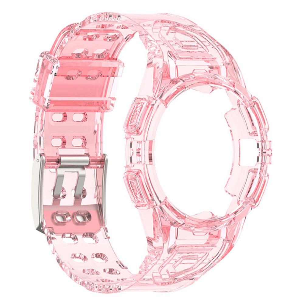 (Transparent Pink, 40Mm) Tpu Watch Strap Wrist Band Strap For Samsung Galaxy Watch 6 40/44Mm Pink,Not,Specified 713929766390